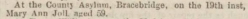 Taken on July 28th, 1871 and sourced from Lincolnshire Chronicle.