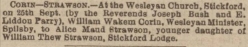 Taken on October 1st, 1901 in Stickford, Lincolnshire, England and sourced from Lincolnshire Chronicle.