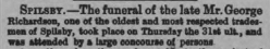 Taken on February 8th, 1867 in Spilsby and sourced from Stamford Mercury.