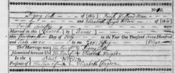 Taken on July 14th, 1767 in Linkinhorne and sourced from FamilySearch.com.